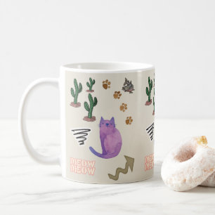 Cat Poisson Poissons Pois Cactus Mug