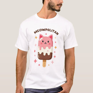 Cat popsicle T-shirt pour hommes