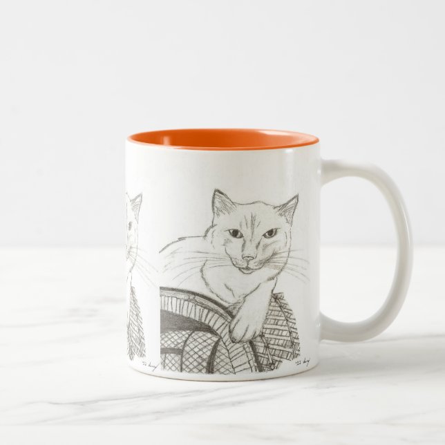 Cat Ragdoll Portrait Mug (Droit)