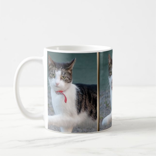 Cat Shake Hands CC0244 Coffee Mug (Gauche)