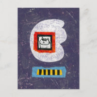 Cat Sits For Ybook Photo Carte Postale