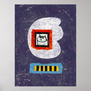 Cat Sits For Ybook Photo Poster Wall Art