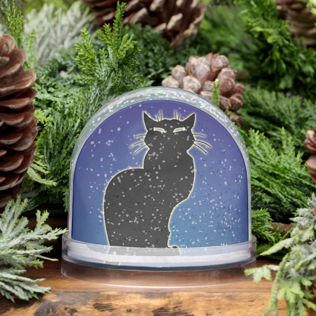 Cat Snow Globe Personalized Cat Lover Snow Globe (Hiver)