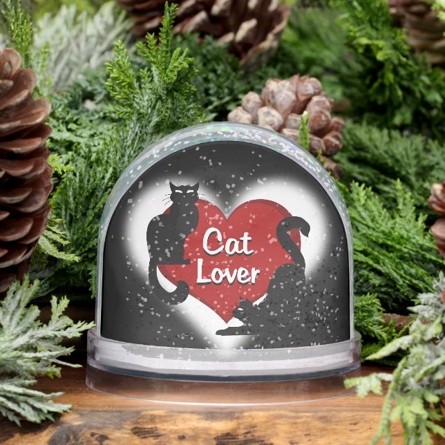 Cat Snow Globe Personalized Cat Lover Snow Globe (Hiver)