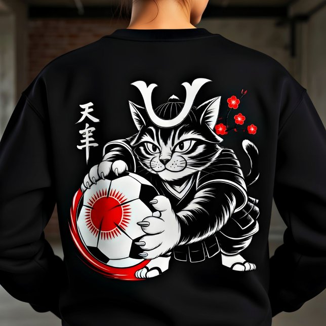 Cat Soccer Sweatshirt for Women Anime Fans & Foot (Créateur téléchargé)