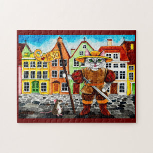 Cat, souris folklore estonien puzzle puzzle