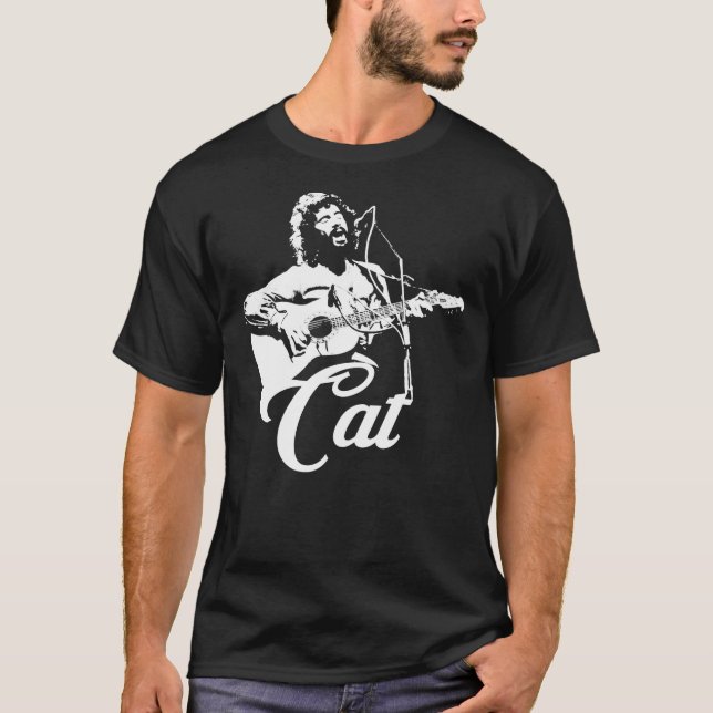 Cat Stevens - White Stencil Essential T-Shirt (Devant)