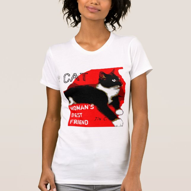 CAT, T-shirt du meilleur ami de la femme (Devant)
