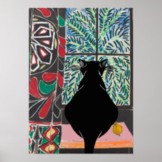 Cat Under Window, ajouter du texte Poster