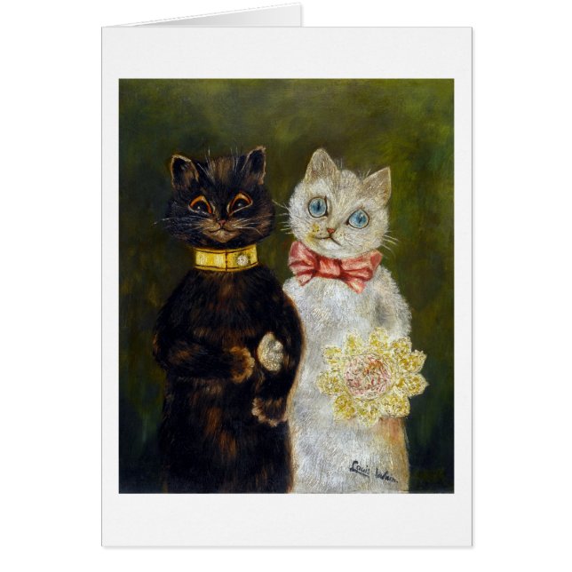 Cat Wedding, Marriage, Bride, Louis Wain (Devant)