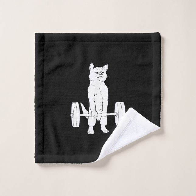 Cat Weightlifting And Gym (Gant de toilette)