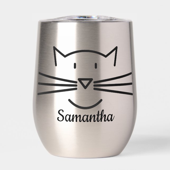 Cat Whiskers Conception Vin Thermique Tumbler (Avant)
