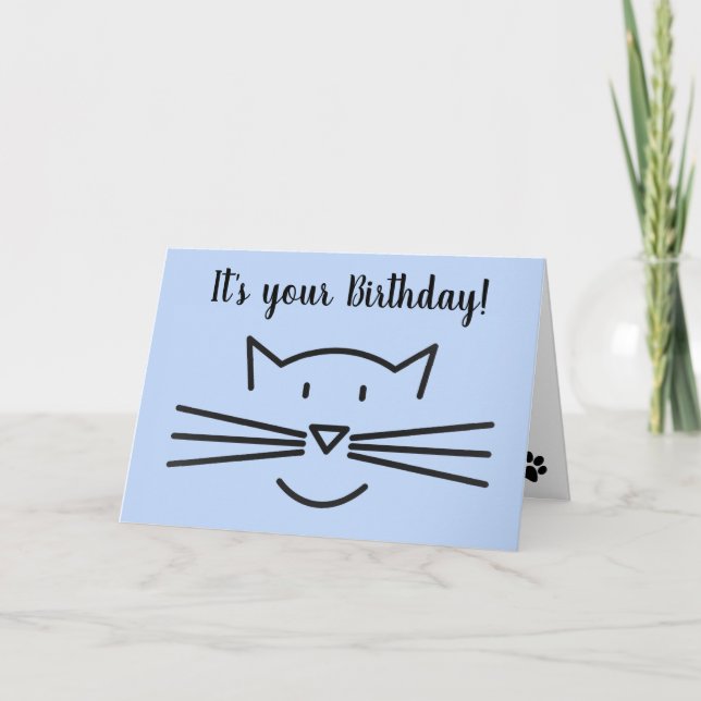 Cat Whiskers Design Carte de voeux (Devant)