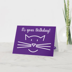 Cat Whiskers Design Carte de voeux