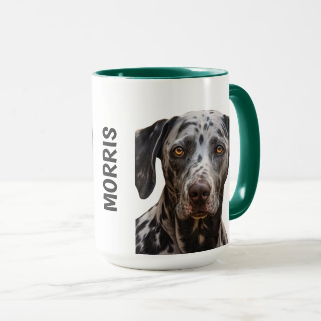 Catahoula Leopard Chien Mug Personnalisé (Devant droit)