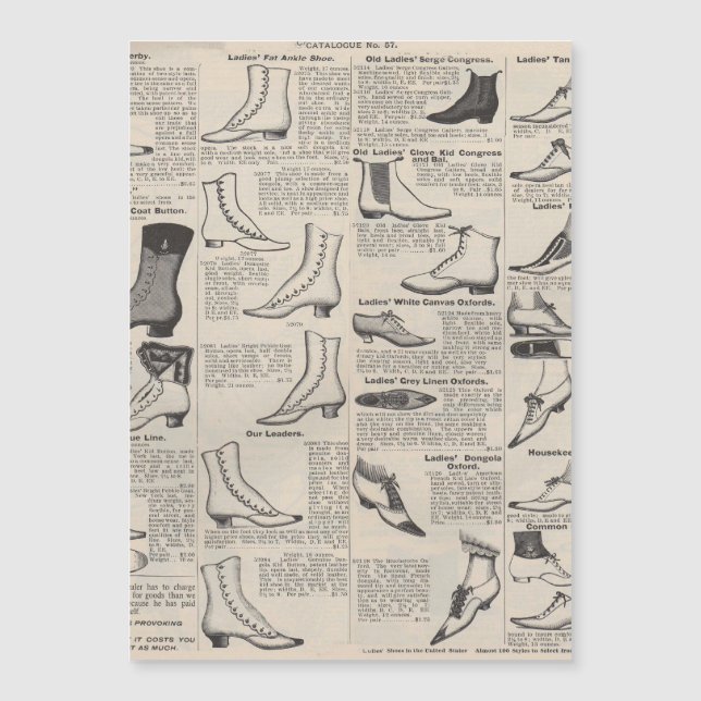 Catalogue de chaussures pour dames vintage - 1900s (Devant)