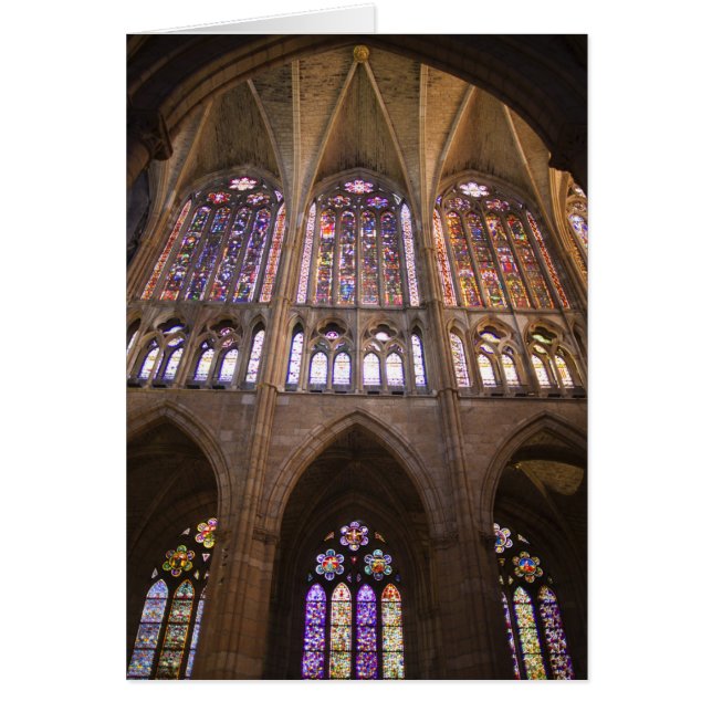 Catedral de Leon, vitraux intérieurs (Devant)
