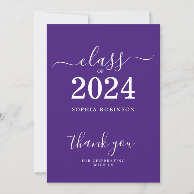 Catégorie de Carte de remerciements pourpre de 202 (Devant)