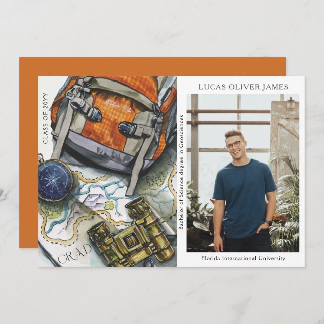 Catégorie de diplômes en géographie Sciences (Devant / Derrière)