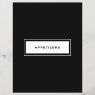 Catégorie de recette Entrées Noir et blanc