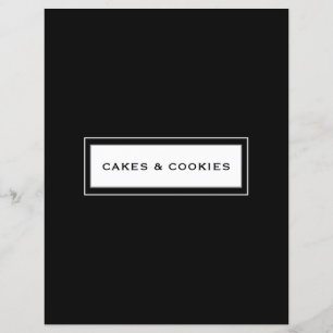 Catégorie de recette Gâteaux et cookies Noir e