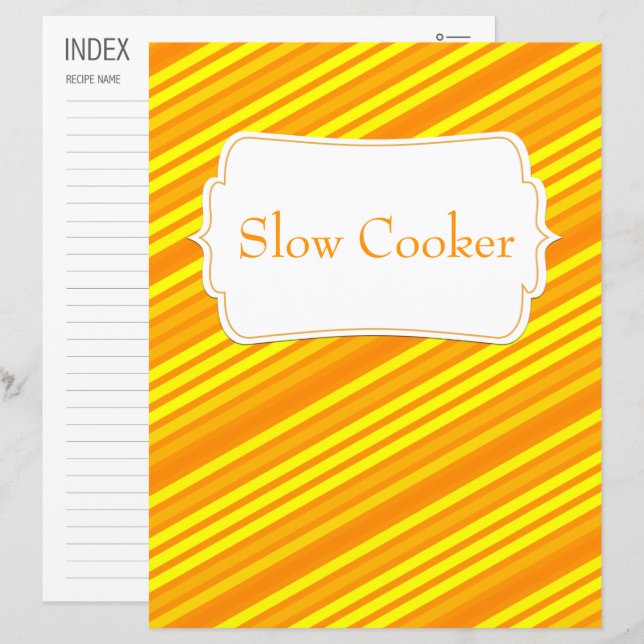 Catégorie/index de recette diagonale orange (Devant / Derrière)