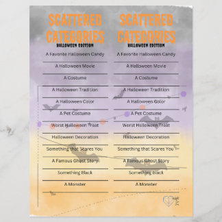 Catégories éparses - Édition Halloween