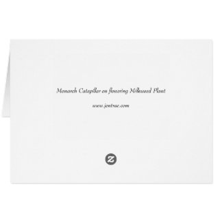 Catepillaire de monarque sur le Plante d'algues fl