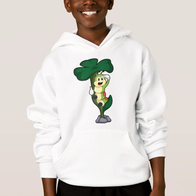 Caterpillar avec feuille (Devant)