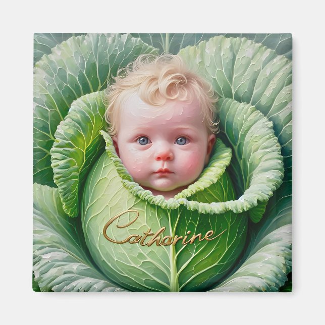CATHARINE ~ Dans le carré de choux ~  Magnet (Devant)