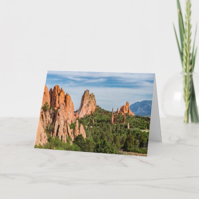 Cathedral Spires Formations Colorado Carte de voeu (Devant)
