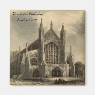 Cathédrale d'Angleterre : Winchester 1836 Magnet