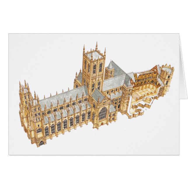 Cathédrale de Cantorbéry. La Grande-Bretagne (Devant horizontal)