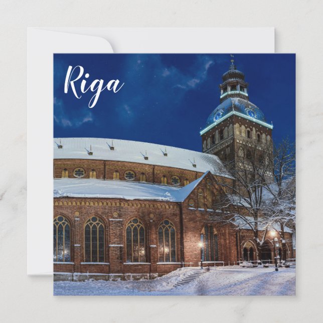 Cathédrale de Dôme sur Dome carré à Riga, Lettonie (Devant)