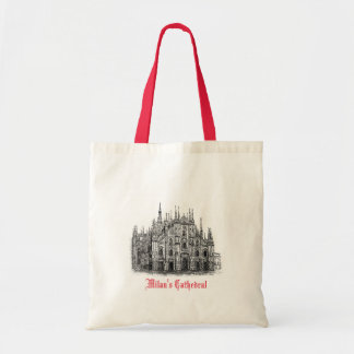 Cathédrale de Milan dessinant le sac fourre-tout