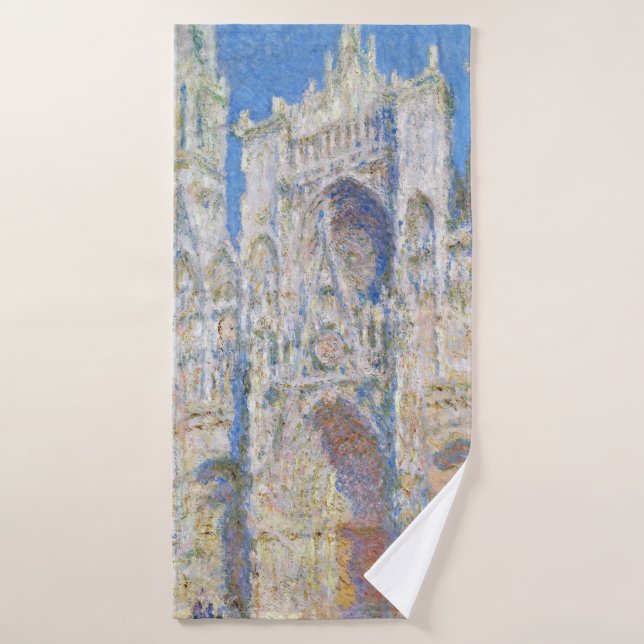 Cathédrale de Rouen (lumière du soleil), Monet (Serviette de bain)