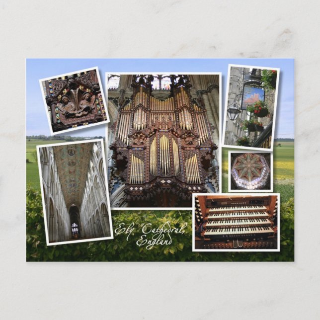 Cathédrale d'Ely, carte postale britannique (Devant)