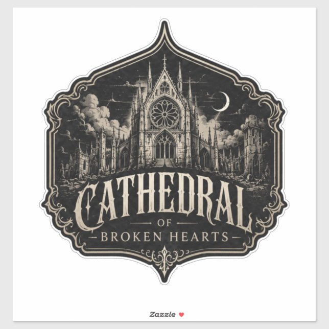CATHÉDRALE DES CŒURS BRISÉS AUTOCOLLANT DE CATHÉDR (Feuille)