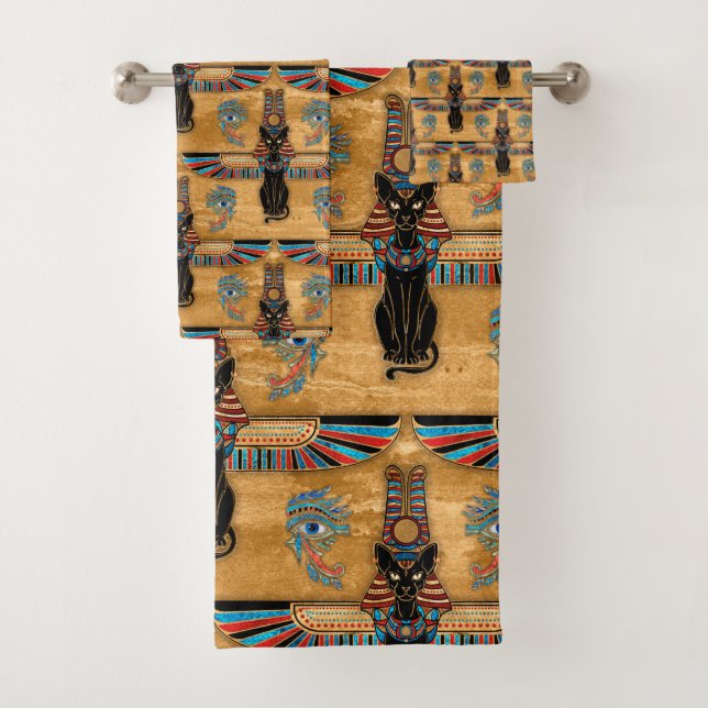 Cathédrale égyptienne Cats et Eye of Horus (En situation)