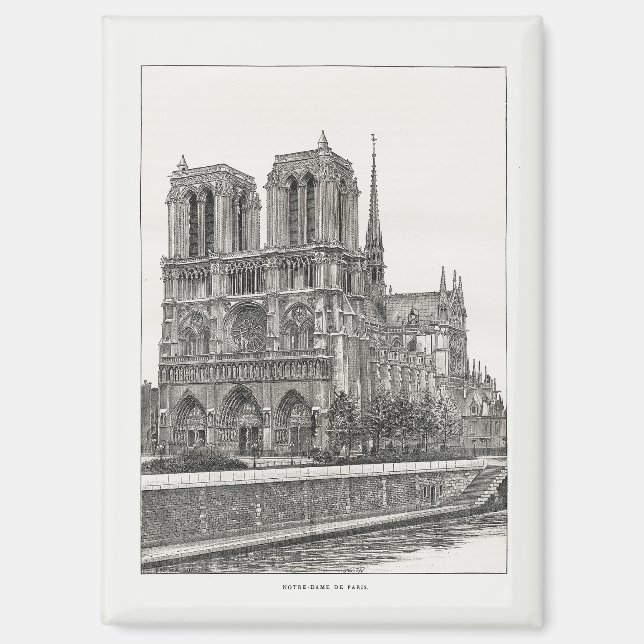 Cathédrale Notre-Dame de Paris Magnet (Recto)