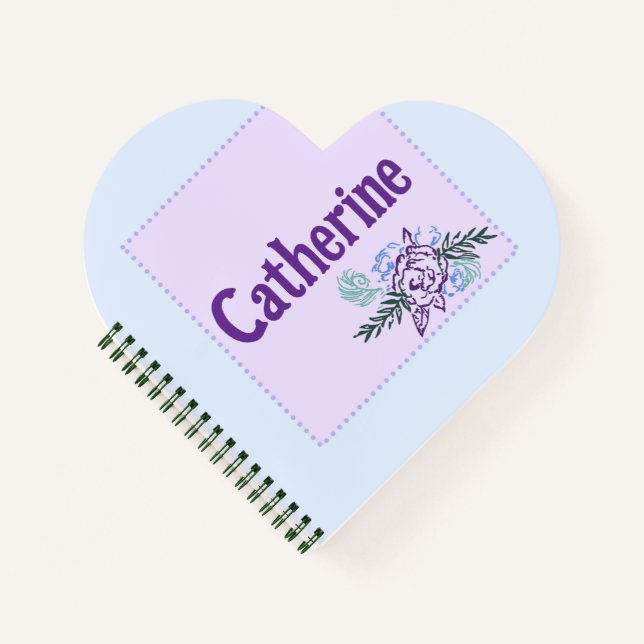 Catherine Aqua Rose Carnet cardiaque (Devant)