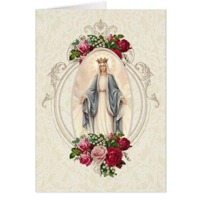 Catholic Blessed Virgin Mary Memorare Prayer (Devant)