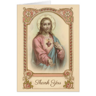 Catholic Jésus Sacré-Cœur Condoléances Merci