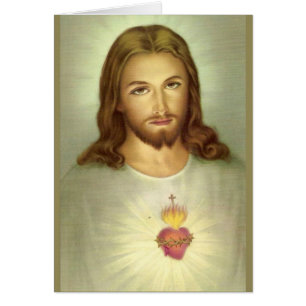 Catholic Sacré-Cœur de Jésus Remerciement Funérair