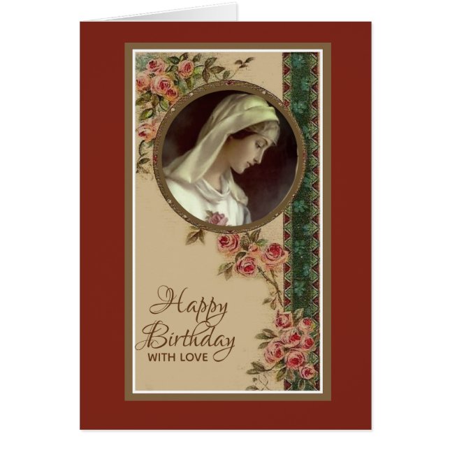 Catholic Vierge Marie Anniversaire Religieux (Devant)