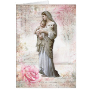Catholic Vierge Marie Jésus Agneau Religieux