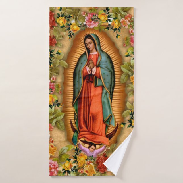 Catholicisme de Notre-Dame de Guadalupe Vierge Mar (Serviette de bain)
