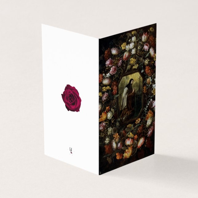 Catholique Condolence Merci Cartes (Outside)