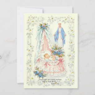 Catholique Faire-part de grossesse garçon ou fille