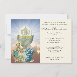 Catholique Jésus Première communion Invitations
